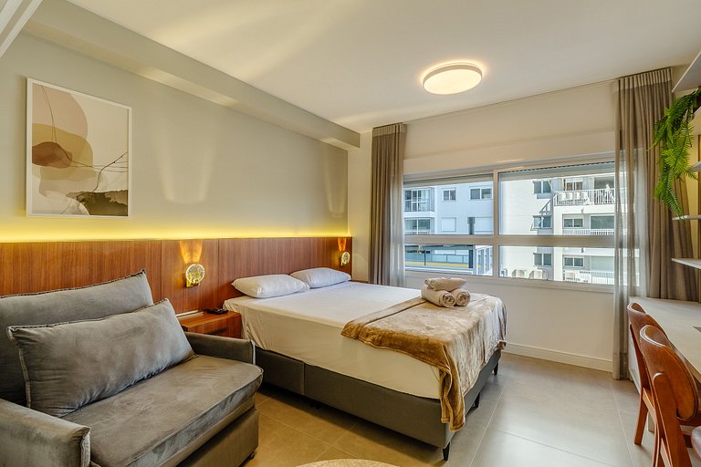Studio com academia + piscina - 308 Connect