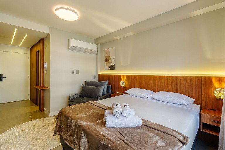 Studio com academia + piscina - 308 Connect