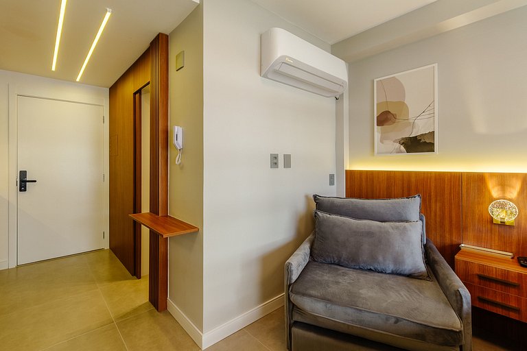 Studio com academia + piscina - 308 Connect