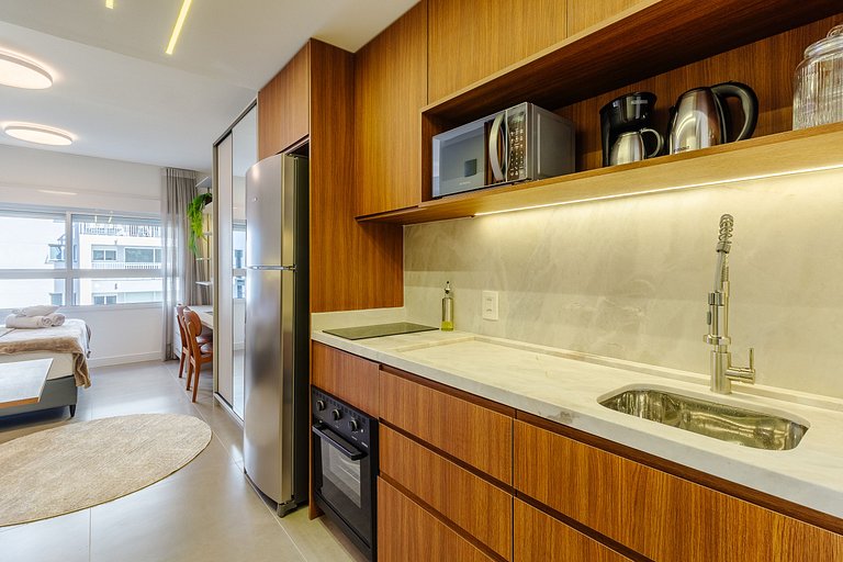 Studio com academia + piscina - 308 Connect