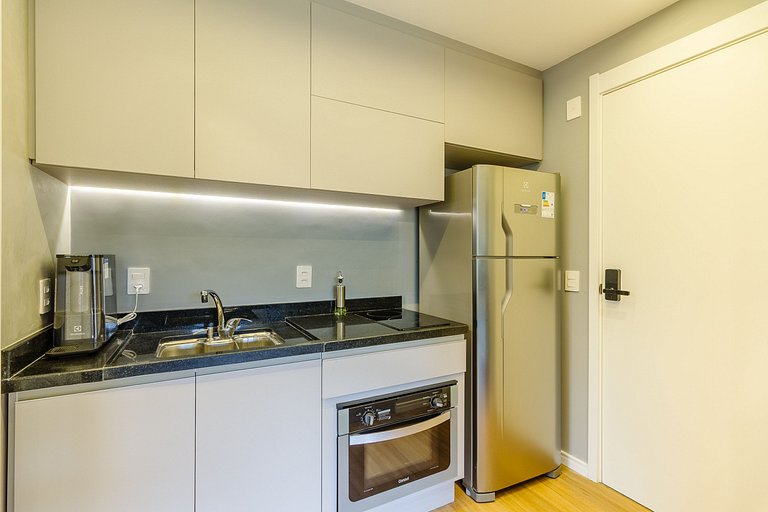 Studio com Academia, Piscina e Coworking - 212