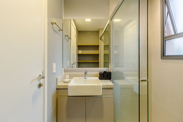 Studio com Academia, Piscina e Coworking - 212