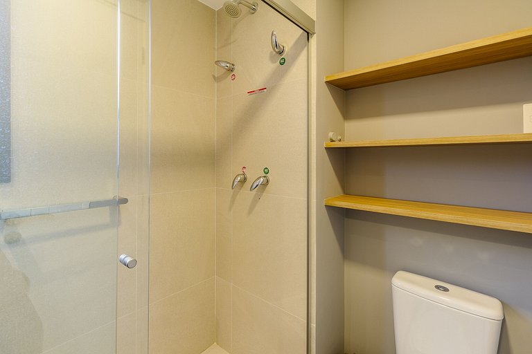 Studio com Academia, Piscina e Coworking - 212
