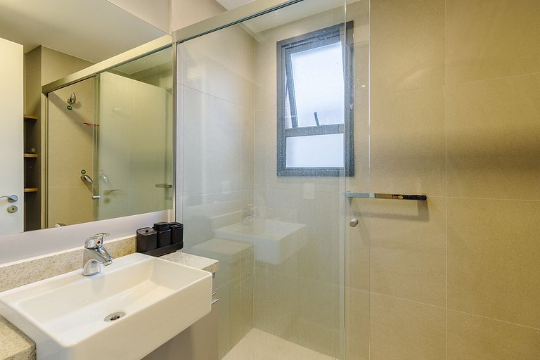Studio com Academia, Piscina e Coworking - 212